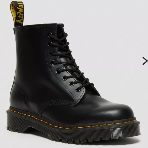 Dr. Martens Shoes - Dr. Martens 1460 Bex Black Smooth Leather Combat Boots | Size 5